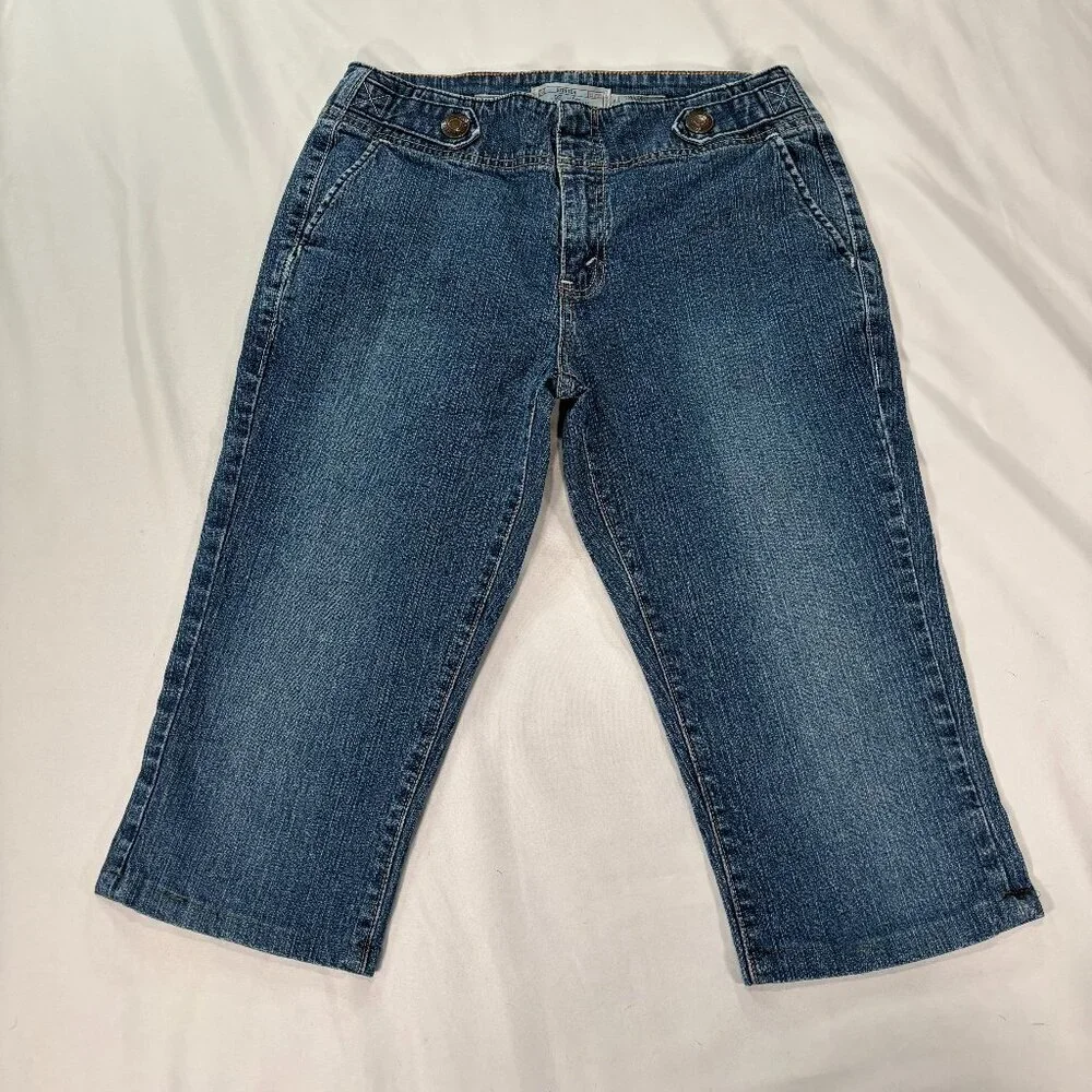 Signature Levi Strauss Denim Jean Capris Size Misses 10   Lot A